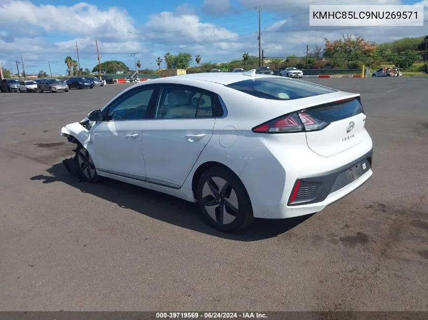 KMHC85LC9NU269571 2022 Hyundai Ioniq Hybrid Sel