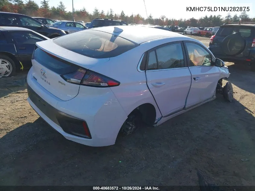 2022 Hyundai Ioniq Sel VIN: KMHC75LD1NU282875 Lot: 40683572