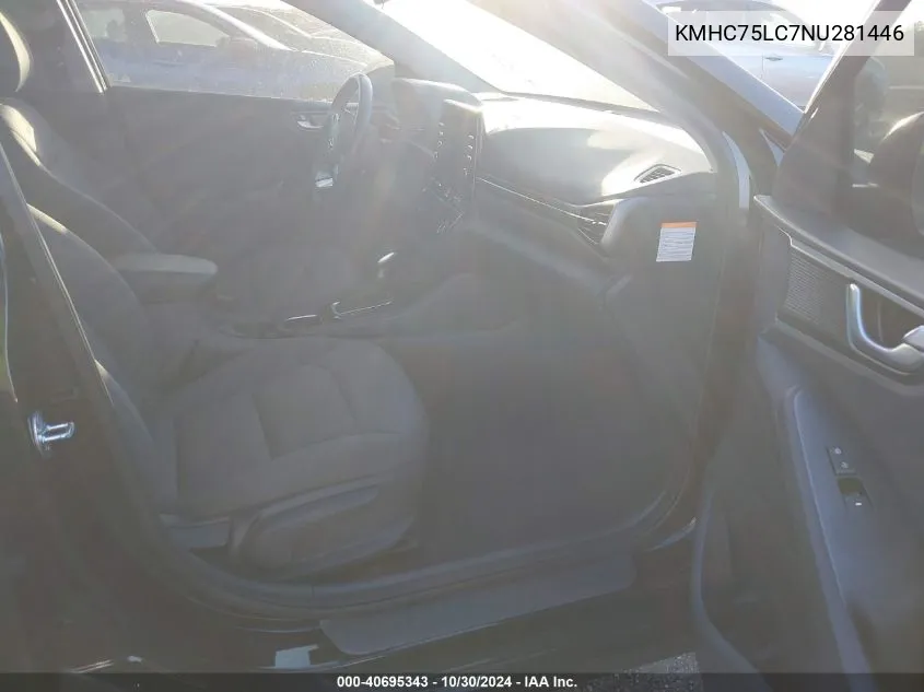 KMHC75LC7NU281446 2022 Hyundai Ioniq Hybrid Se