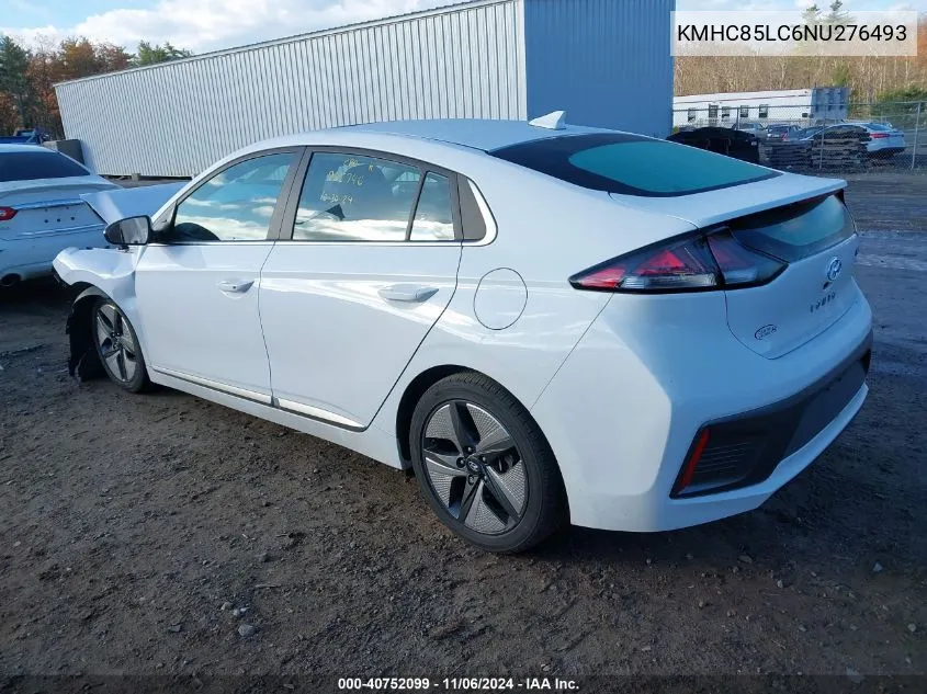 2022 Hyundai Ioniq Hybrid Sel VIN: KMHC85LC6NU276493 Lot: 40752099