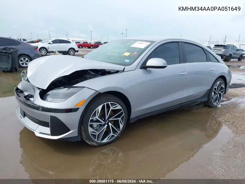 2023 Hyundai Ioniq 6 Sel VIN: KMHM34AA0PA051649 Lot: 39581175