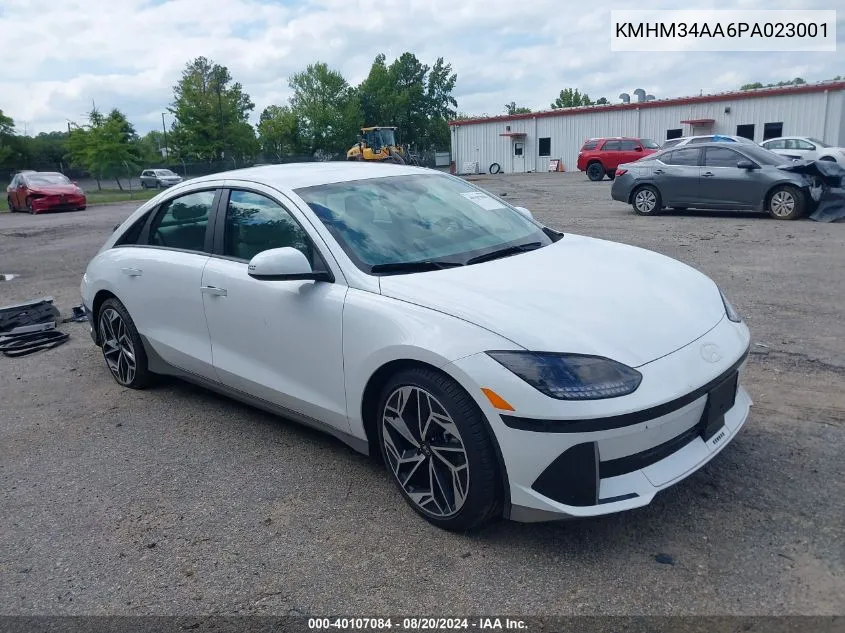 2023 Hyundai Ioniq 6 Sel VIN: KMHM34AA6PA023001 Lot: 40107084