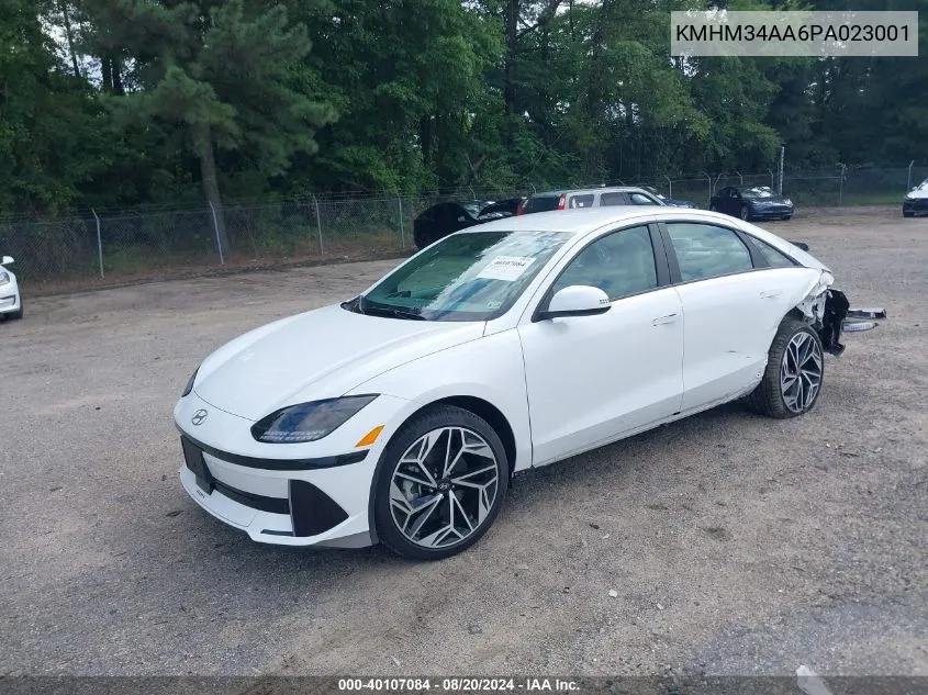 2023 Hyundai Ioniq 6 Sel VIN: KMHM34AA6PA023001 Lot: 40107084