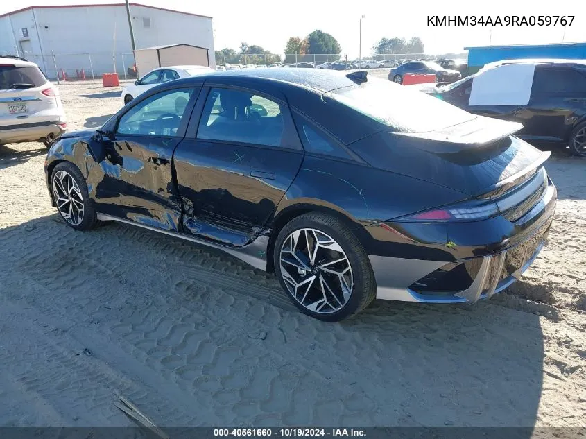 2024 Hyundai Ioniq 6 Sel VIN: KMHM34AA9RA059767 Lot: 40561660