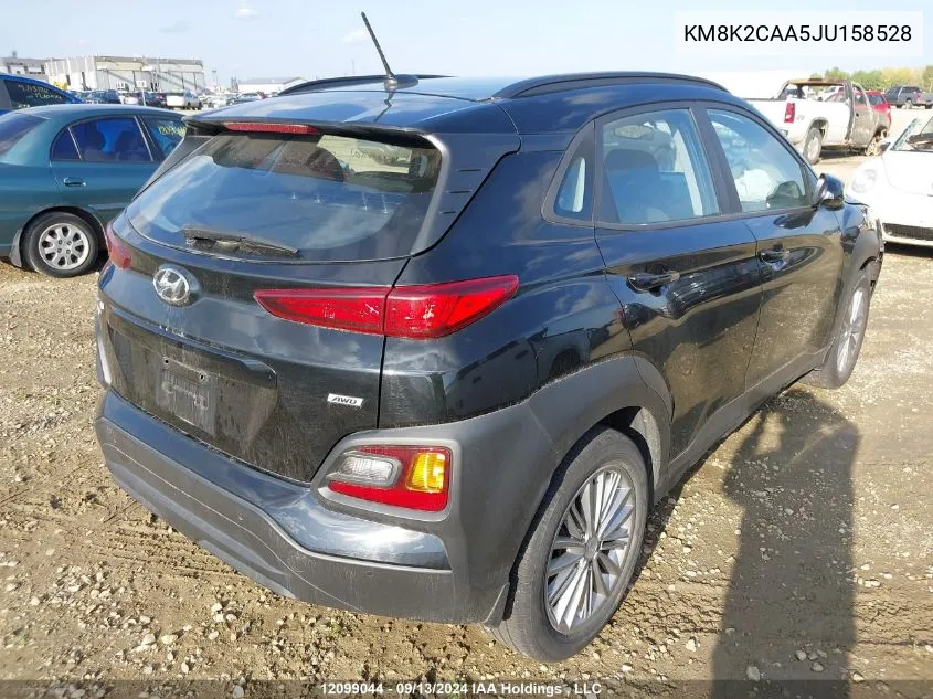 KM8K2CAA5JU158528 2018 Hyundai Kona Sel