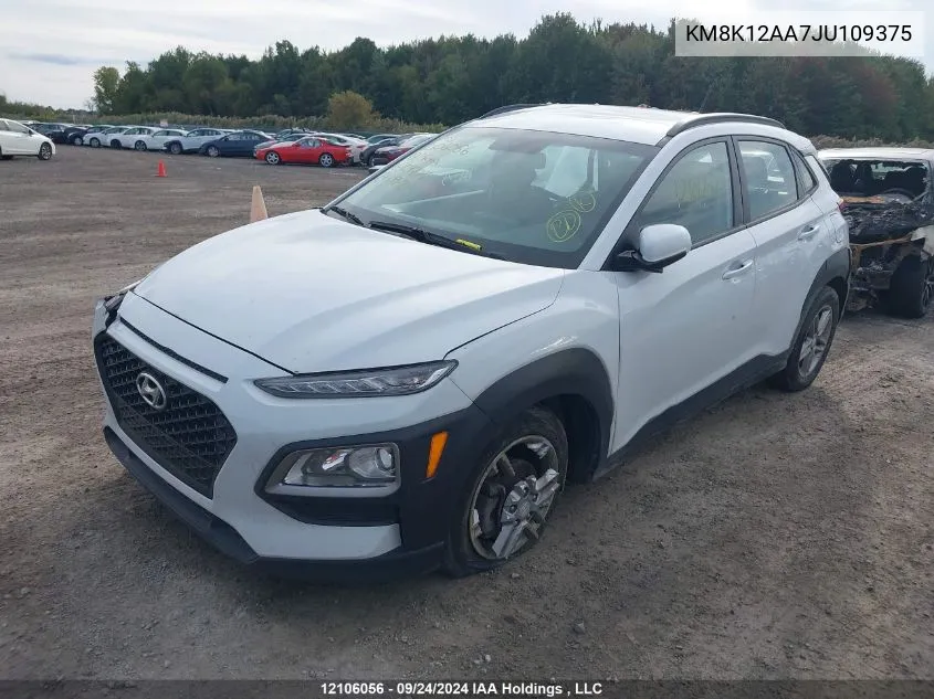 KM8K12AA7JU109375 2018 Hyundai Kona Se