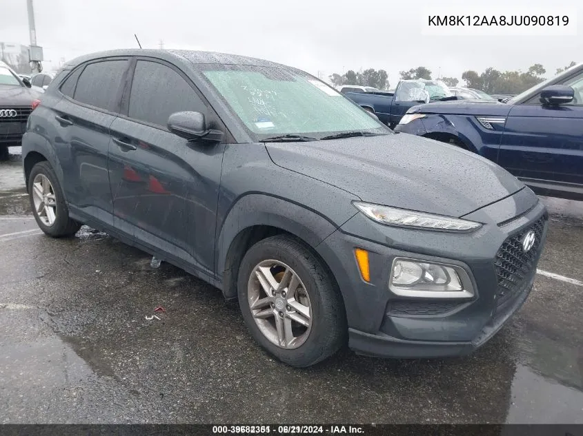 2018 Hyundai Kona Se VIN: KM8K12AA8JU090819 Lot: 39682351