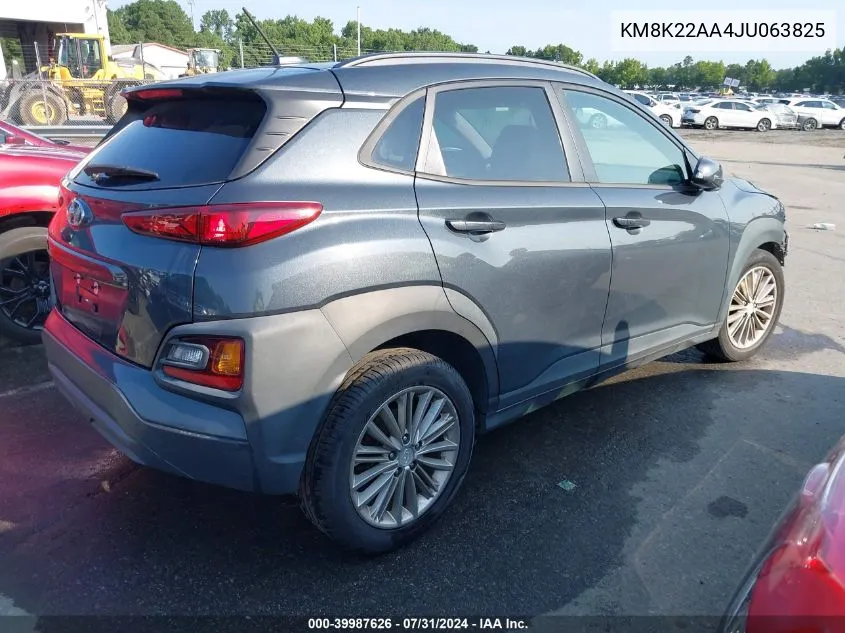 KM8K22AA4JU063825 2018 Hyundai Kona Sel