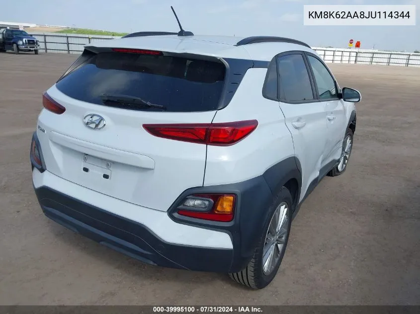 KM8K62AA8JU114344 2018 Hyundai Kona Sel