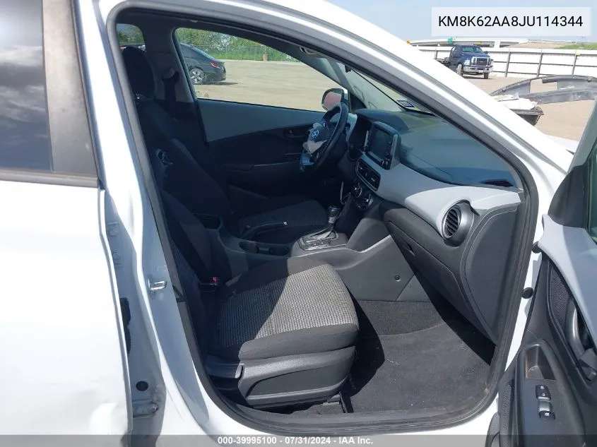 KM8K62AA8JU114344 2018 Hyundai Kona Sel