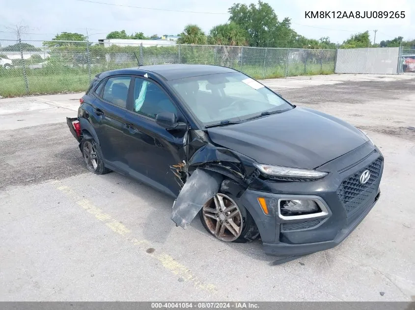 KM8K12AA8JU089265 2018 Hyundai Kona Se