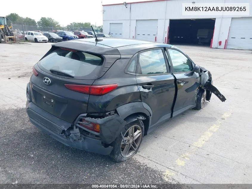 KM8K12AA8JU089265 2018 Hyundai Kona Se