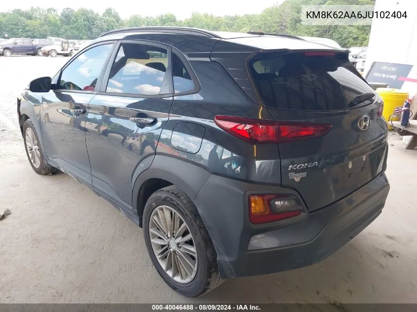 KM8K62AA6JU102404 2018 Hyundai Kona Sel