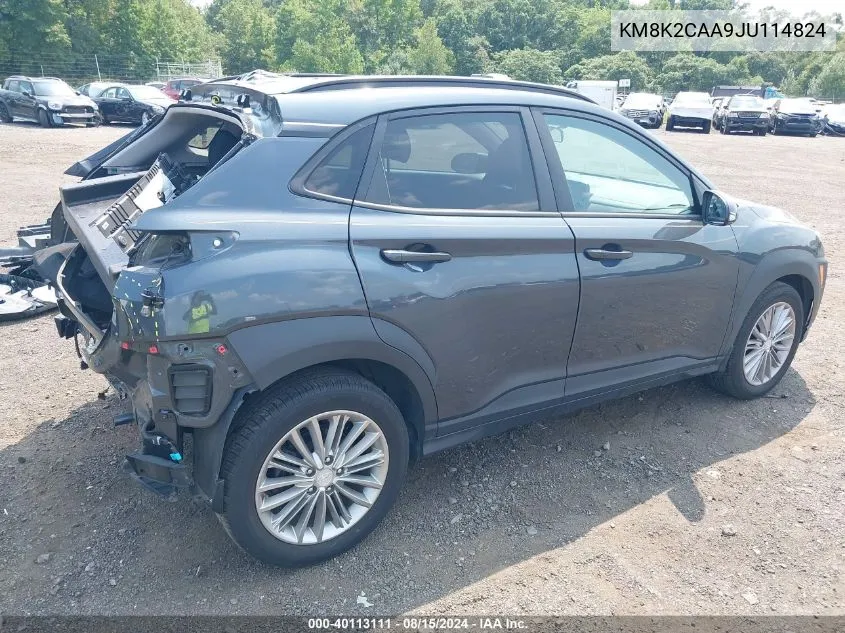 KM8K2CAA9JU114824 2018 Hyundai Kona Sel