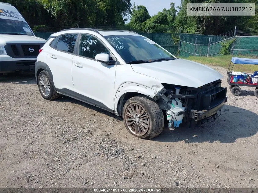 KM8K62AA7JU102217 2018 Hyundai Kona Sel