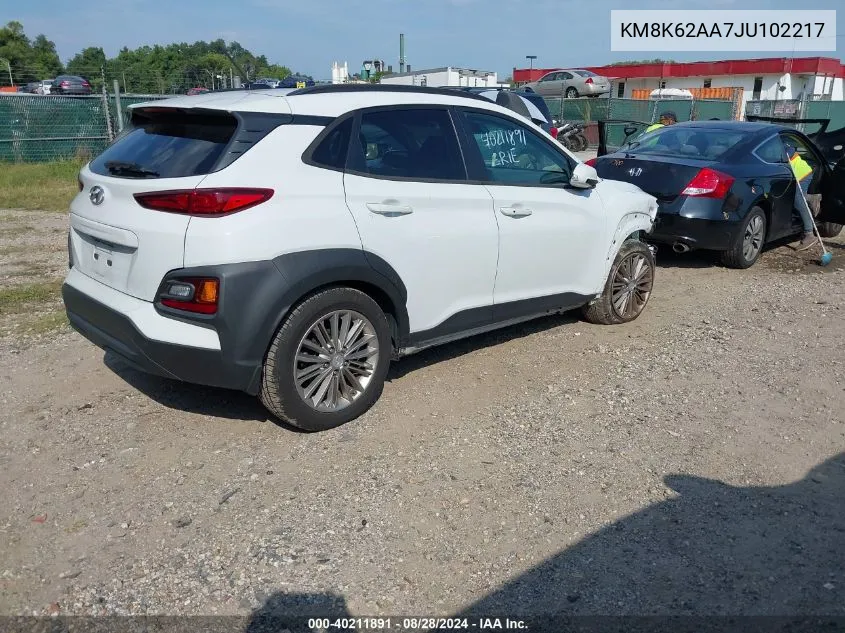 KM8K62AA7JU102217 2018 Hyundai Kona Sel