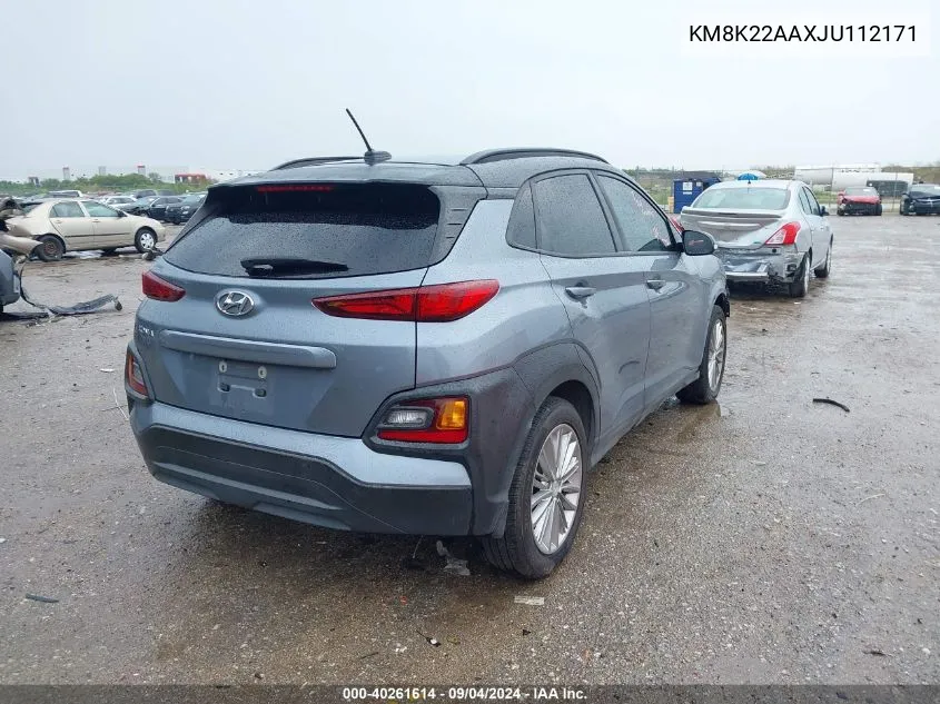 KM8K22AAXJU112171 2018 Hyundai Kona Sel