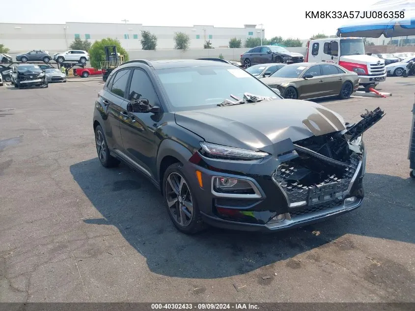 KM8K33A57JU086358 2018 Hyundai Kona Limited