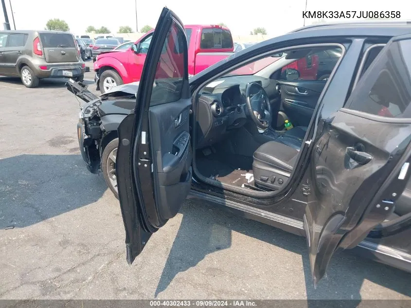 KM8K33A57JU086358 2018 Hyundai Kona Limited