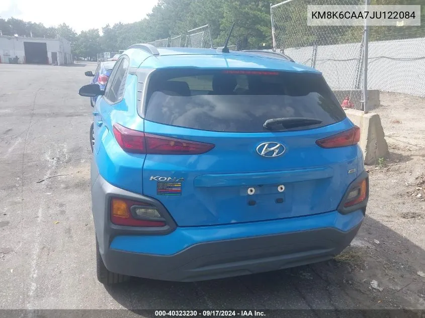 2018 Hyundai Kona Sel VIN: KM8K6CAA7JU122084 Lot: 40323230