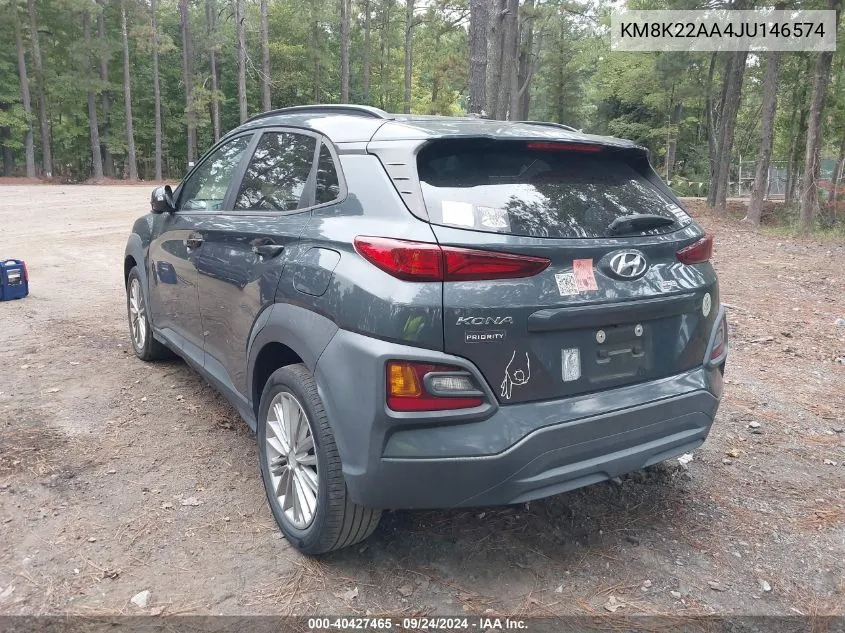 KM8K22AA4JU146574 2018 Hyundai Kona Sel