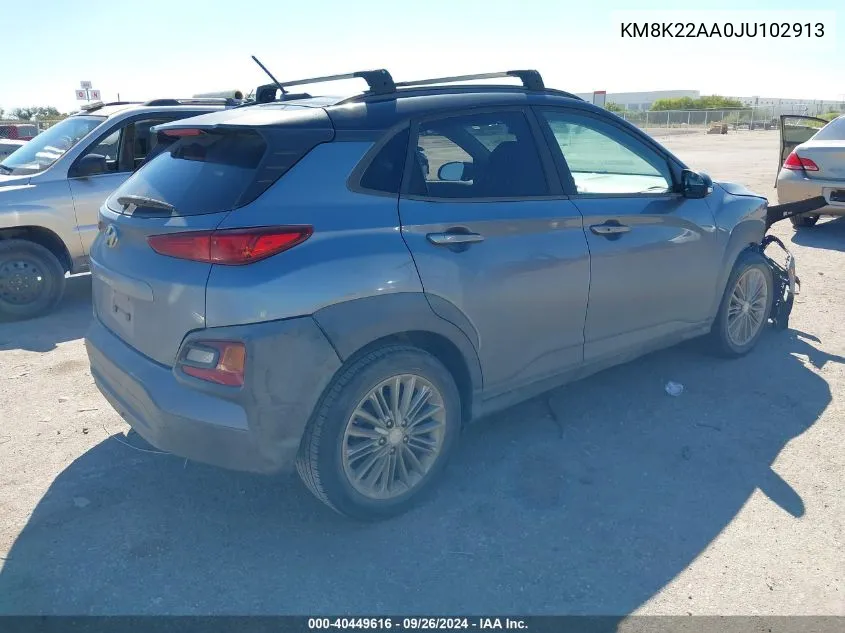 KM8K22AA0JU102913 2018 Hyundai Kona Sel