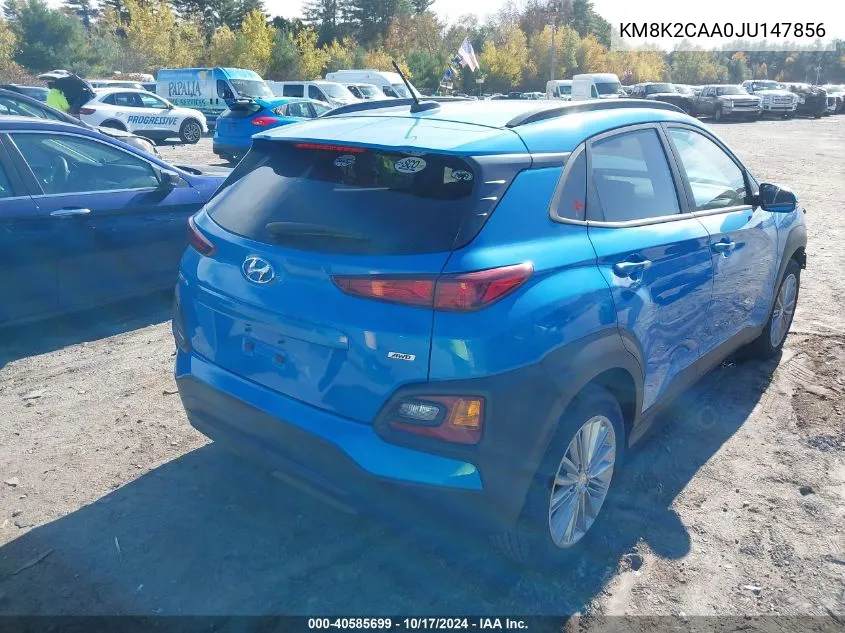 KM8K2CAA0JU147856 2018 Hyundai Kona Sel