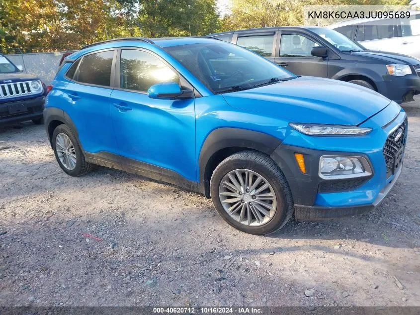 2018 Hyundai Kona Sel VIN: KM8K6CAA3JU095689 Lot: 40620712