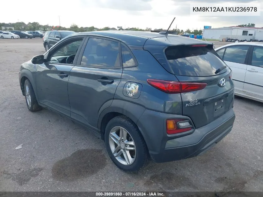 KM8K12AA1KU236978 2019 Hyundai Kona Se