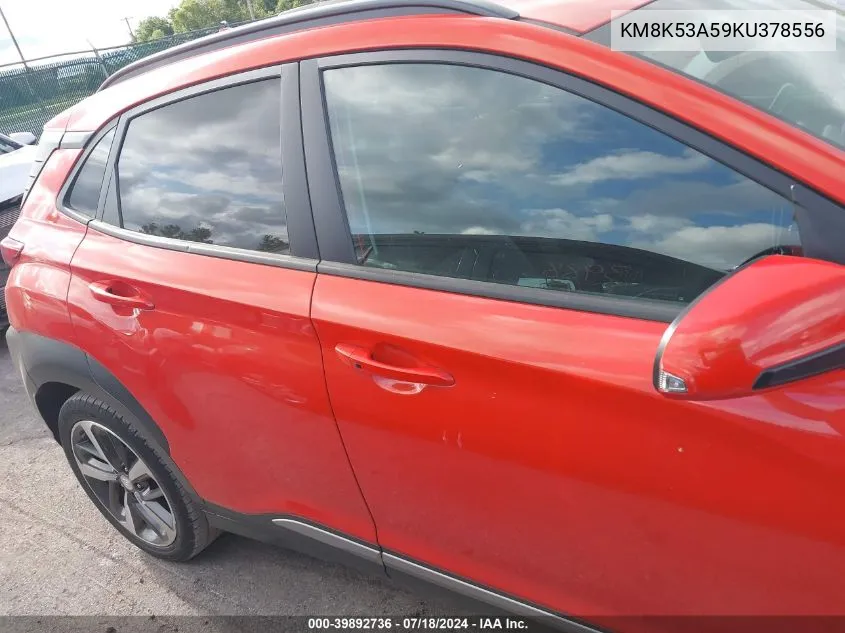 KM8K53A59KU378556 2019 Hyundai Kona Ultimate