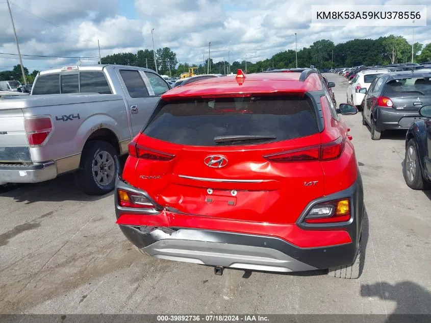 KM8K53A59KU378556 2019 Hyundai Kona Ultimate