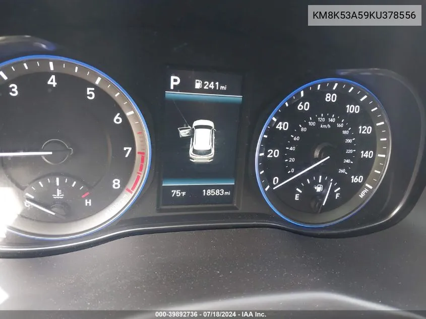 KM8K53A59KU378556 2019 Hyundai Kona Ultimate