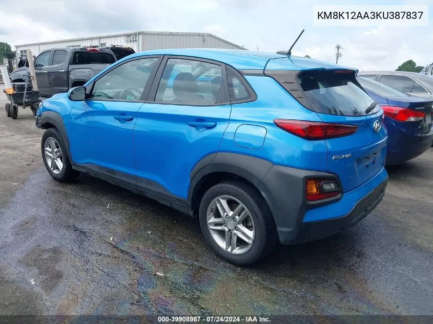 KM8K12AA3KU387837 2019 Hyundai Kona Se