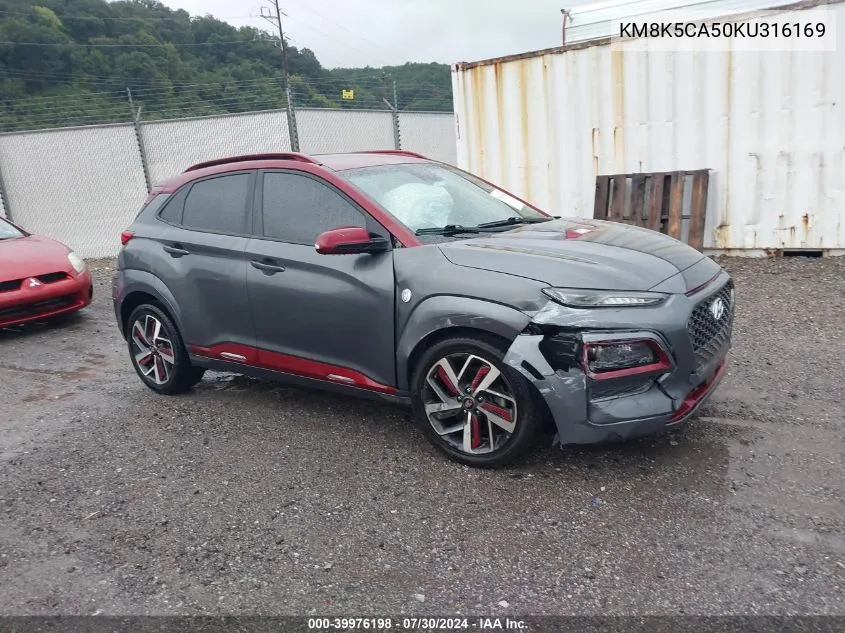 KM8K5CA50KU316169 2019 Hyundai Kona Iron Man