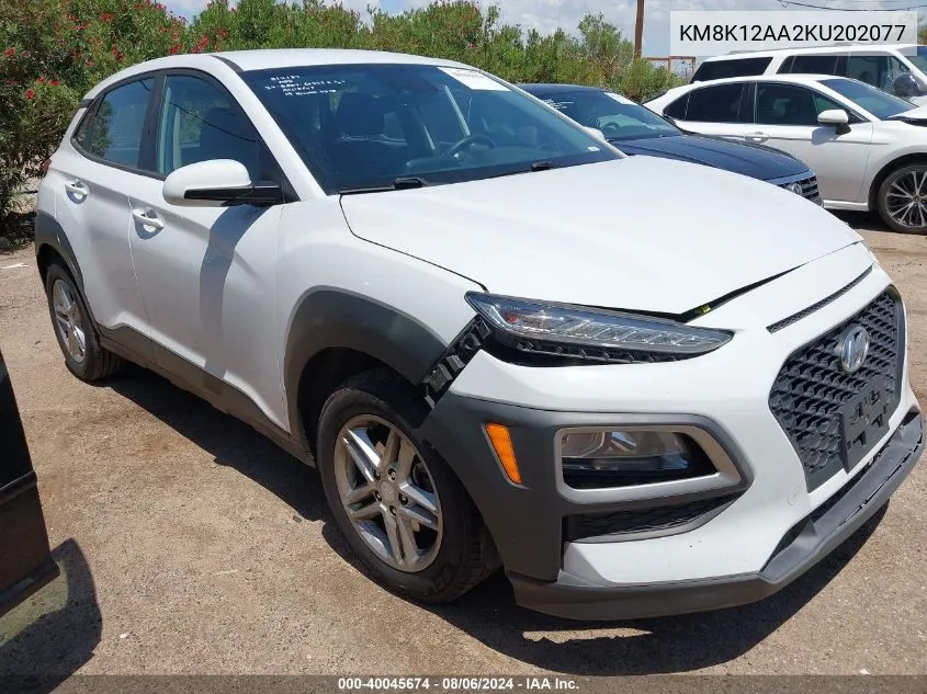 KM8K12AA2KU202077 2019 Hyundai Kona Se