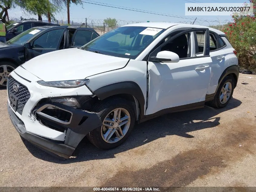 KM8K12AA2KU202077 2019 Hyundai Kona Se