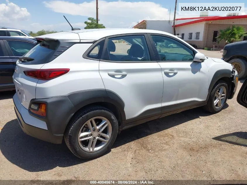 KM8K12AA2KU202077 2019 Hyundai Kona Se