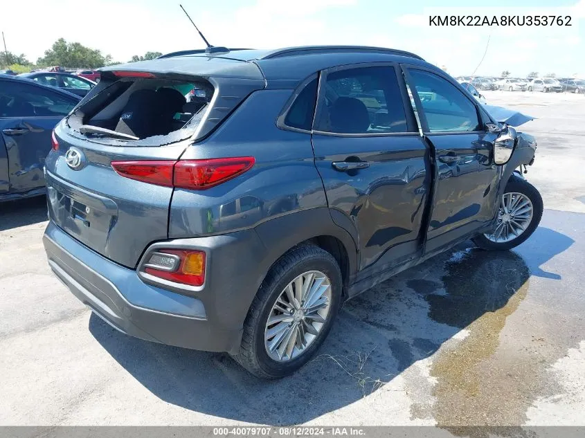 KM8K22AA8KU353762 2019 Hyundai Kona Sel