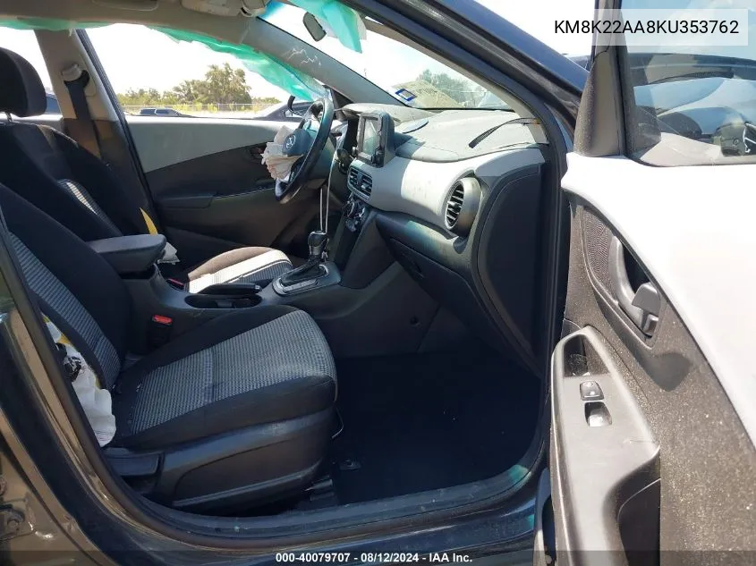 KM8K22AA8KU353762 2019 Hyundai Kona Sel