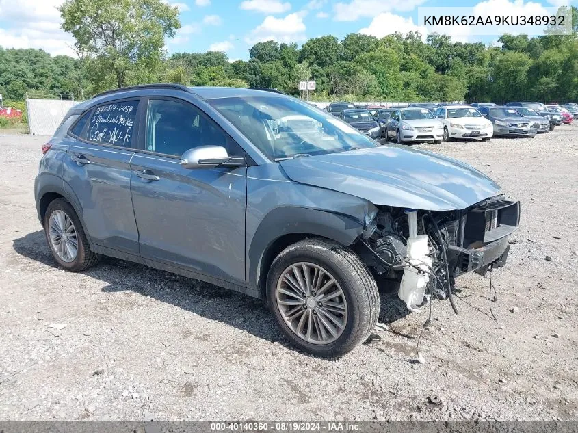 KM8K62AA9KU348932 2019 Hyundai Kona Sel