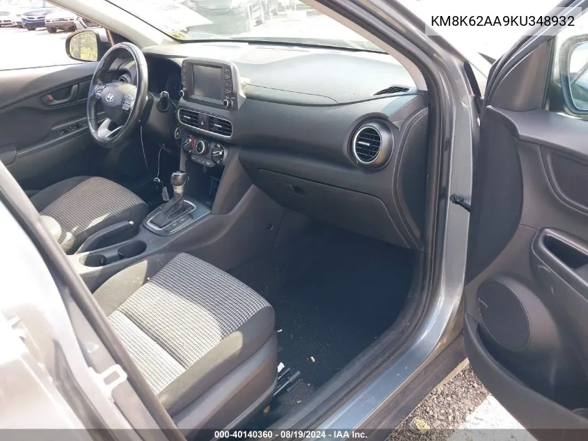 KM8K62AA9KU348932 2019 Hyundai Kona Sel