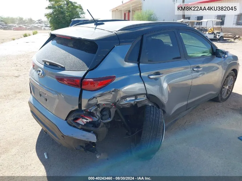 KM8K22AA4KU382045 2019 Hyundai Kona Sel