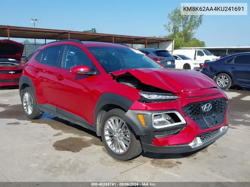 KM8K62AA4KU241691 2019 Hyundai Kona Sel