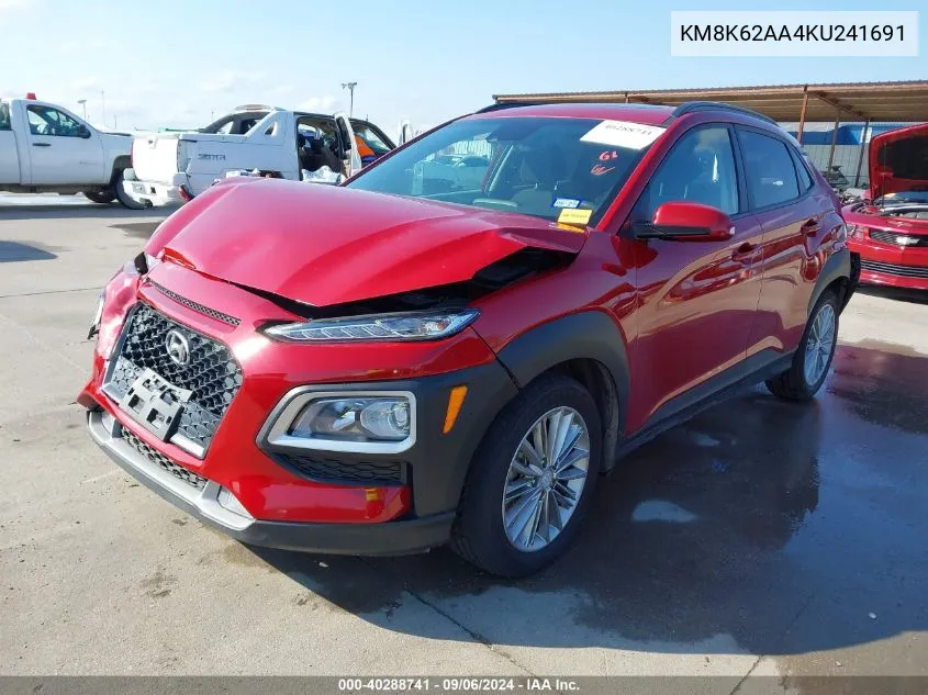 KM8K62AA4KU241691 2019 Hyundai Kona Sel