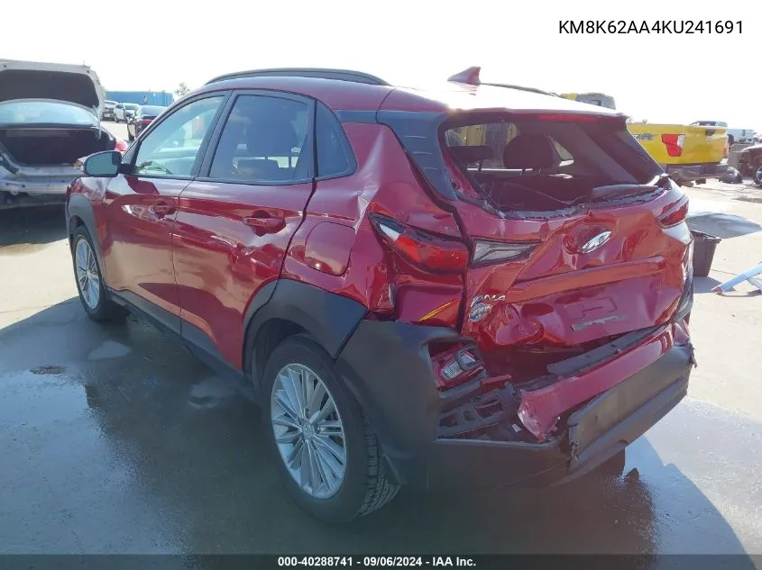 KM8K62AA4KU241691 2019 Hyundai Kona Sel