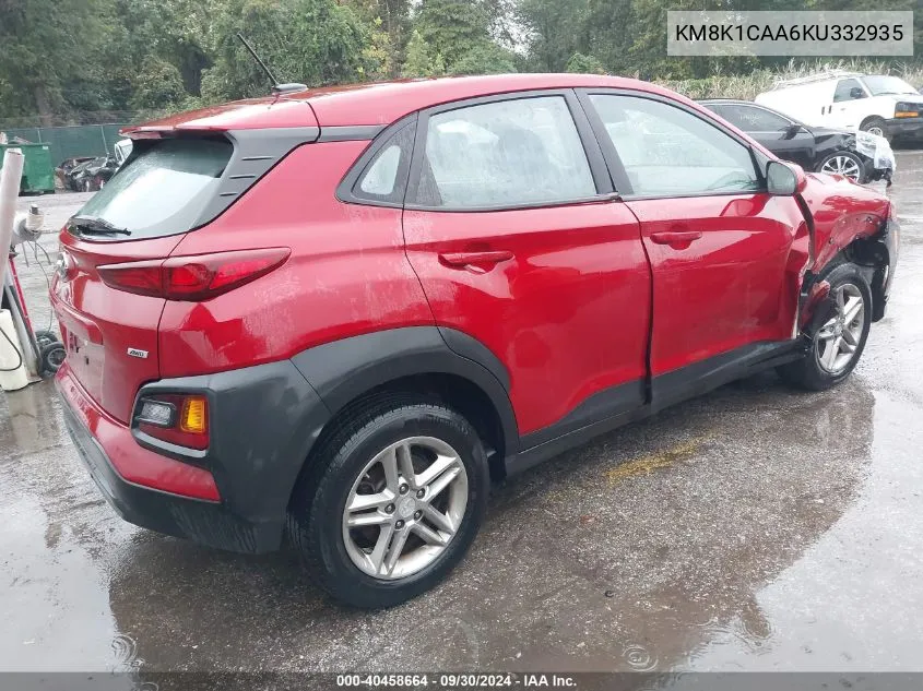 KM8K1CAA6KU332935 2019 Hyundai Kona Se