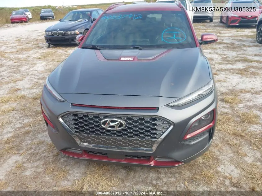 2019 Hyundai Kona Iron Man VIN: KM8K53A5XKU305325 Lot: 40537912