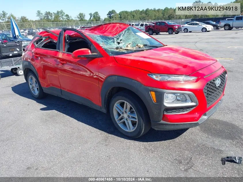 KM8K12AA9KU294918 2019 Hyundai Kona Se