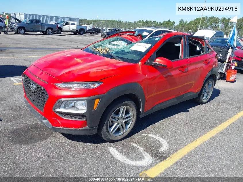 KM8K12AA9KU294918 2019 Hyundai Kona Se