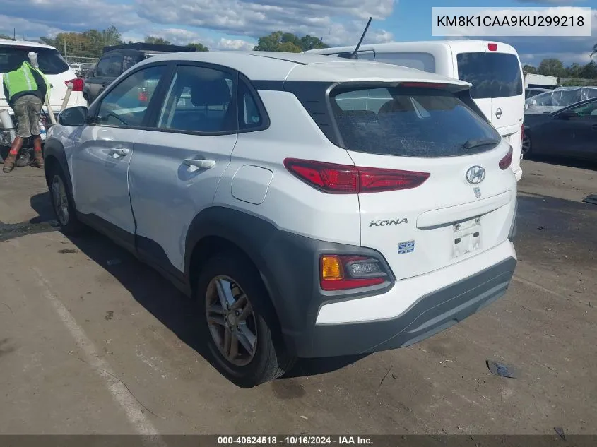 KM8K1CAA9KU299218 2019 Hyundai Kona Se